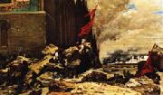 Georges Clairin The Burning of the Tuileries oil on canvas